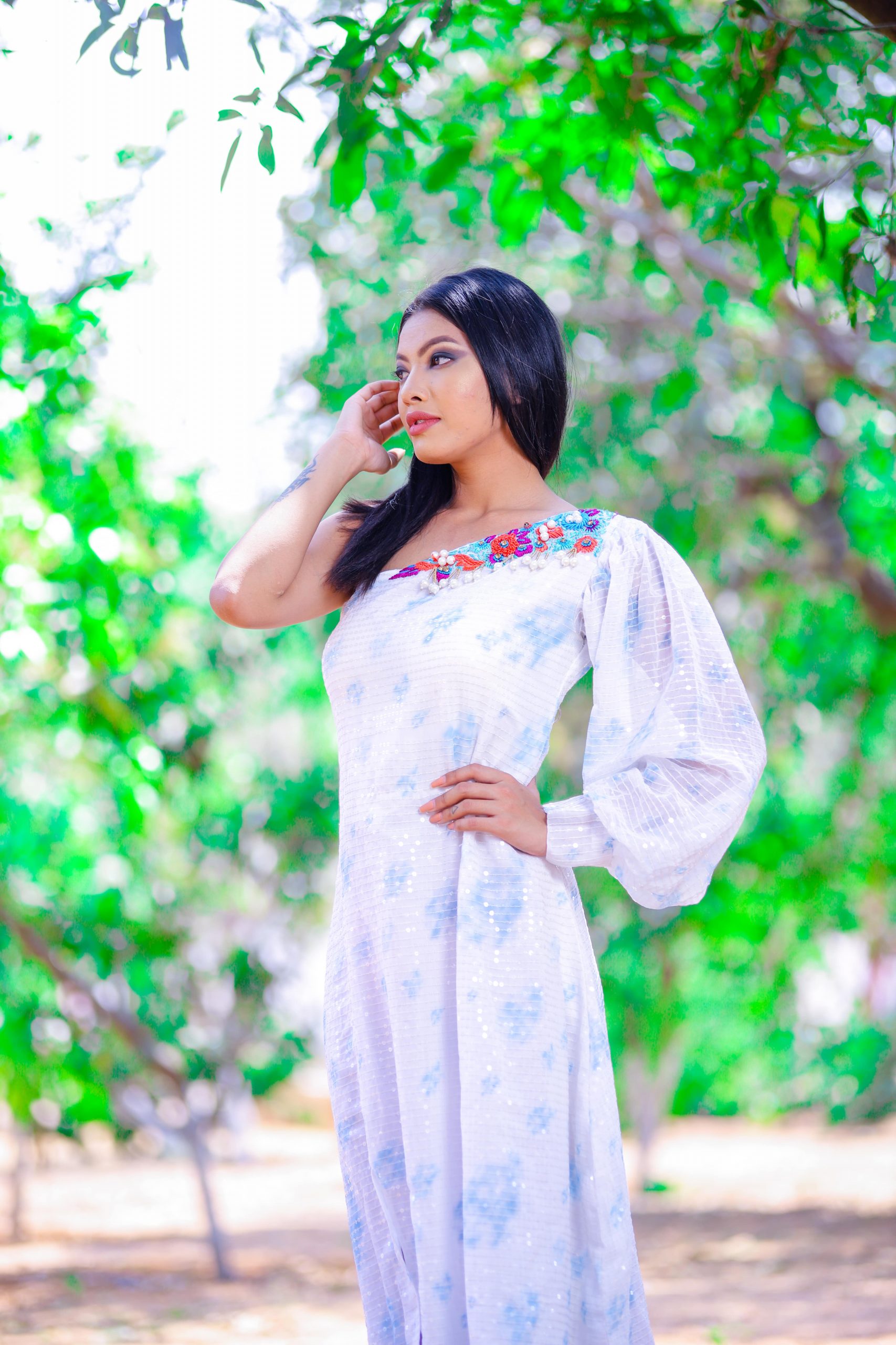 Printed Multi-Colour Western Dress – Indian Rani